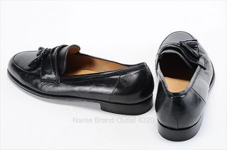Cole Haan Collection 10 D Dennehy Napa Tassel Black Leather Loafer