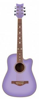 Daisy Rock Wildwood Short Scale Acoustic Guitar Purple Daze