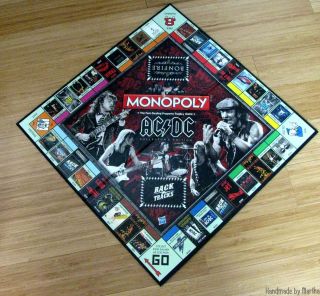 Game Part Monopoly AC DC Collectors Edition Game Board Only