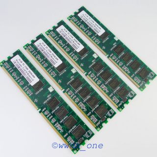  Density 4GB 4x1GB PC3200 DDR400 DDR 184pin DIMM Desktop Memory