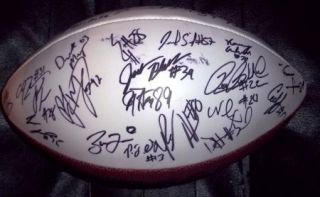 2009 Nebraska Cornhuskers Team Signed Holiday Bowl Football