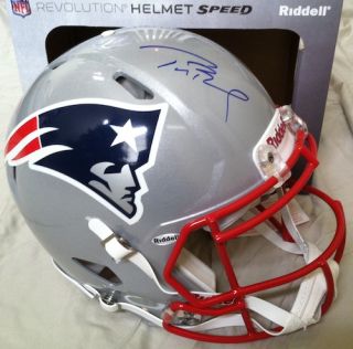 Tom Brady Signed Authentic Revolution Patriots Proline Helmet Tristar