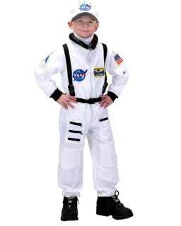 Deluxe White NASA Junior Astronaut Suit Boys Costume