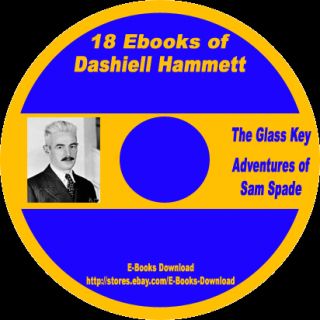 18 eBooks Dashell Hammett Mysteries  Sam Spade CD