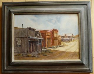  Grierson Listed Vintage Ghost Town Oil CA Desert Art Center Art