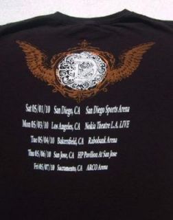 Daughtry California 2010 Tour Large Concert T Shirt