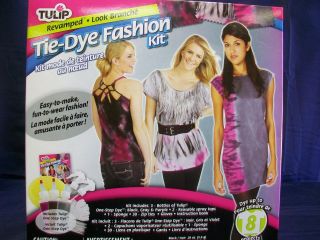 NIP Tulip Tie Dye Fashion Kit You Choose Ombre Plaid Aqua Chic