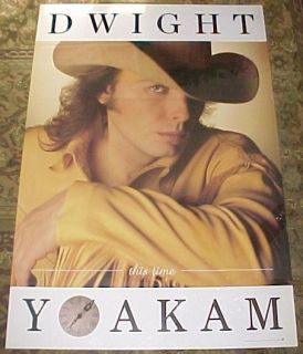 Rare Vintage 1993 DWIGHT YOAKAM This Time Country Promo LARGE 38x26