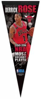 Derrick Rose Chicago Bulls MVP 2011 Premium Le Pennant