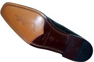 New David Eden Burke Black Ostrich Lizard Shoes Sz 13