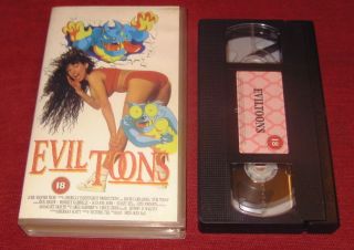 Evil Toons VHS 1992 David Carradine Arte Johnson RARE