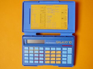 Texas Instruments Calculator Collection Galaxy 10 RARE and Boxed