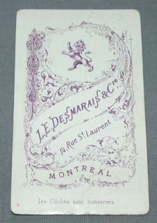 Montreal  L E Desmarais  Carte de Visite