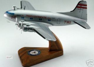 Boeing 307 Stratoliner TWA Desktop Airplane Model
