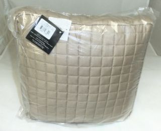  Color Block Champagne 12 Square Decorative Throw Pillow NEW