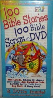 100 Bible Stories & 100 Bible Songs 8 NEW DVDs