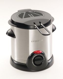 1000 watt deep fryer holds up to a liter of oil 1 1 quarts anodized
