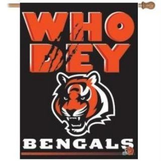 Cincinnati Bengals Flag NFL Banner Who Dey Logo Sign