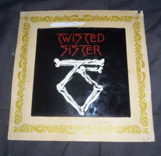 Vintage 80s Twisted Sister Carnival Fair Mirror Iron Maiden Kiss ACDC