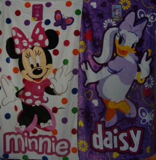 Disney Store 100 Cotton Beach Towels Minnie Mouse Daisy Duck 34 x 64