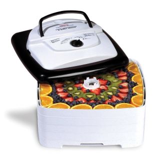  Square Food Dehydrator 4 Square Trays Expandable Up to 8 Trays