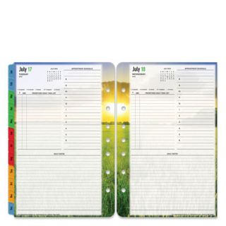  Classic Seasons Ring bound One Page Per Day Planner Refill   Jul 2
