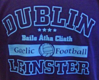 Dublin Irish Gaelic Football Mens T Shirt GAA Navy sz M L XL