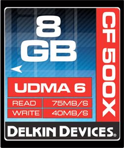 Delkin Devices DDCF500 8GB UDMA 6 8GB CompactFlash Memory Card