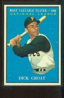 1961 Topps 486 Dick Groat M V P Pirates NRMT MT 7668