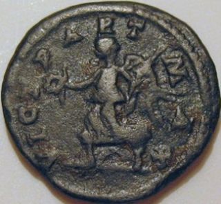 SEPTIMIUS Severus Vict Part Max 204 Denarius Very Toned