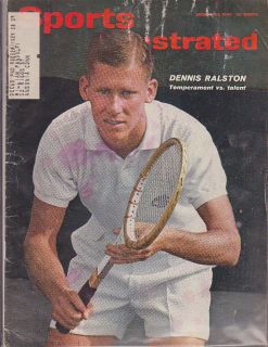 Vintage 1963 Sports Illustrated Dennis Ralston Tennis