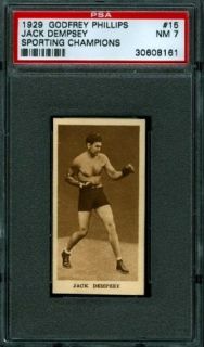 1929 Godfrey Phillips 15 Jack Dempsey PSA 7 Boxing Legend HoF