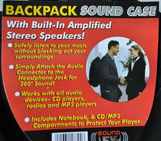Digital Concepts Canvas Backpack Sound Case with Built in 4 Speakers