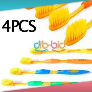 4pcs Colorful Nano Dental Care Premium Toothbrush Set