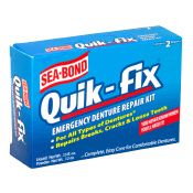 Sea Bond Quik Fix Emergency Denture Repair Kit Quick Denturite