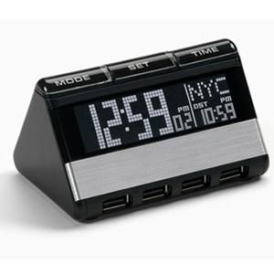 travel clock digital world time alarm clock 25 cities