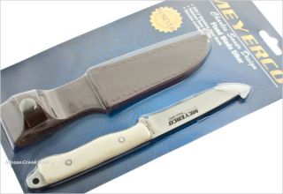 Meyerco Diker Polished White Bone Handle Knife Charles Sauer Design