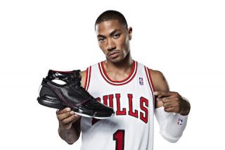 Adidas Adizero Derrick Rose Mens Basketball Shoes Blk Red White Sz 10