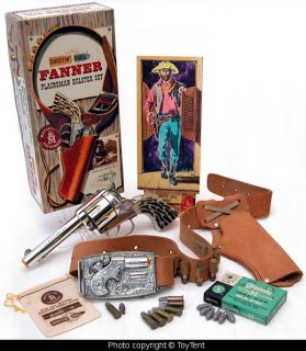  Fanner with Holster and Remington Derringer Buckle Boxed Set