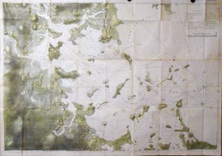 RARE Boston Harbor Revolutionary War Map Desbarres