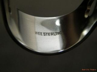 Web Sterling Silver Sugar Tongs Pattern # Web13