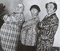  Joe DeRita, Moe Howard (who died shortly thereafter) and Emil Sitka