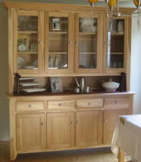 Dining Room Shaker Style Buffet & Hutch Cabinet   AMISH MADE PERFECT