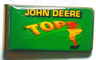 Rare John Deere Parts Co   Promotional Gold Plated Money Clip