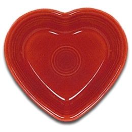 Fiestaware Heart Shaped Bowl in Scarlet Red 1st New