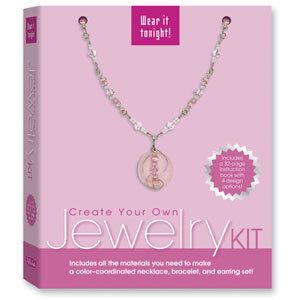 Create Your Own Jewelry Glass Bead Kit Pink H142