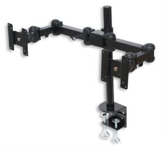 Dual LCD Monitor Stand Desk Clamp Holds Up to 24 Used