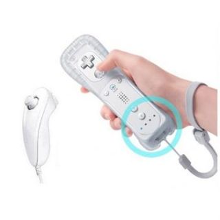 White Wii remote Wiimote Plus Built in Motion Plus + Nunchuck for