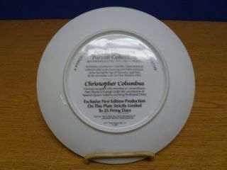 Chris Columbus Age of Discovery Collector Plate V82