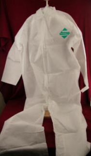 Kimberly Clark 49003 Disposable White Coverall Sz Large